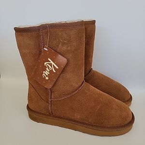 Kemi Women's Classic Bella Short Fashion Winter Boots Genuine suede upper